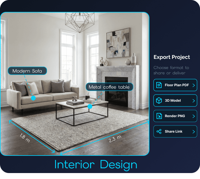 Flujos de trabajo de diseño de interiores
